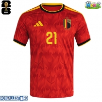 Belgia Timothy Castagne #21 Hjemmedrakt VM 2026 Kortermet